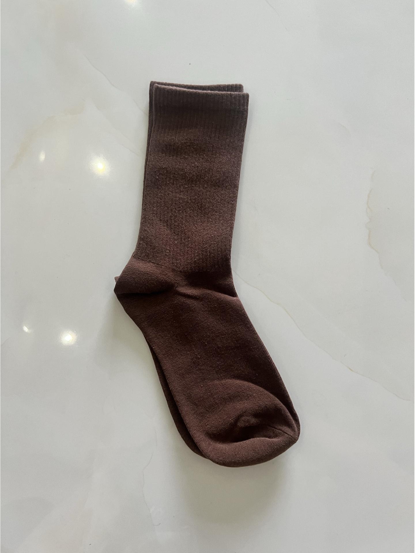 

Cream Girls Mid-Calf Solid Color Ballet & Dance Socks - Summer Style
