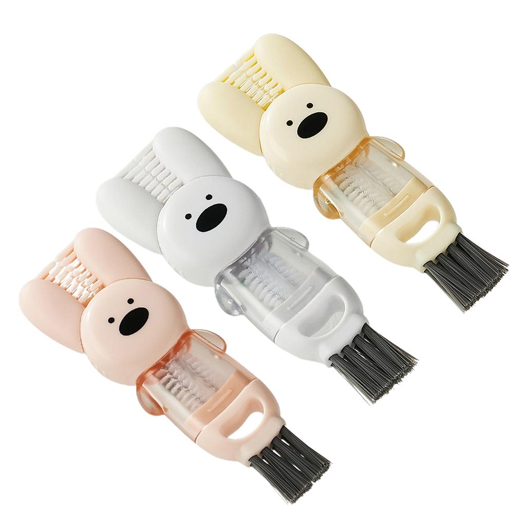 Tassen-Deckel Reinigungsbürste 4 In 1 Tragbare Multifunktionale Flaschenmündung Kappen Tassenbürste Becher Wasserflasche Reinigungsspaltbürste
