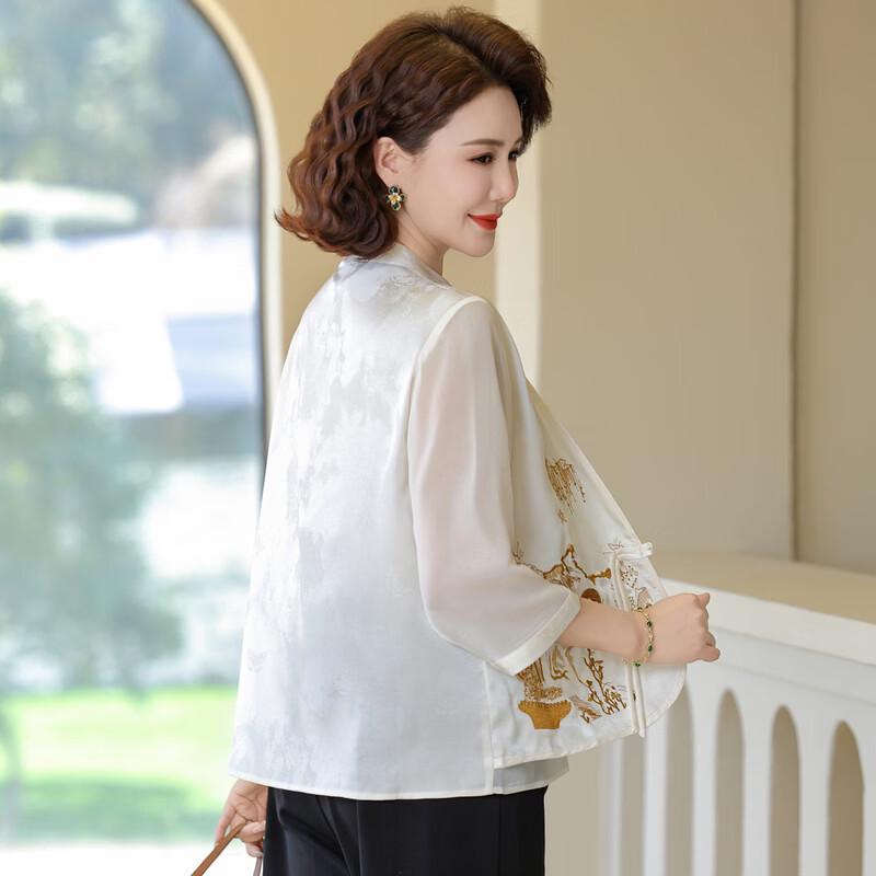 TUCANO New Chinese Style Summer Faux Two-Piece Blouse