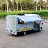 1:28 Diecast Luxury RV Recreational Car Model Metal Toy Camper Van Motorhome Touring Car Simulation Sound and Light Boy Kid Gift