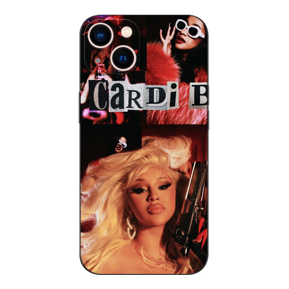 Black Tpu Case For OPPO Reno 6 5 3 4 4Z 4F SE 5F 5Z PRO PLUS Lite 6 6z  4G 5G Cardi-B