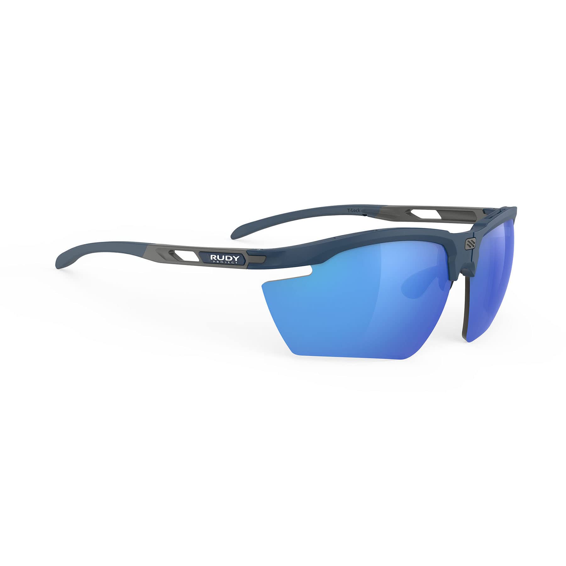 RUDYPROJECT MUGNUS Sports Blue Laser Sunglasses, Navy/Multi Blue, SP753947-0000
