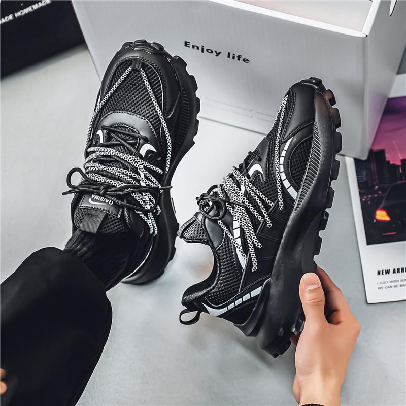 Sneakers men's new spring and summer mesh breathable casual dad shoes men's teen trend wear-resistant running shoes