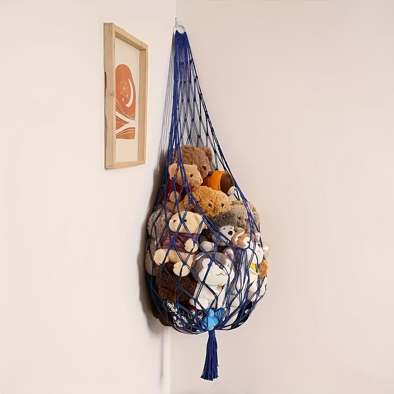2Pcs Toy Storage Hammock | Extra-Large Plush Toy Corner Storage Decoration - Cute Hanging Stuffed Toy For Bedroom Decor