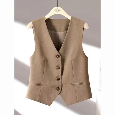 Women's Summer Thin Cotton And Linen Vest Jacket