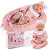 Poupée Bébé Parlante Lili 41 Cm Avec Cocon Réversible - Kinderplay KP3513, Douce, Interactive