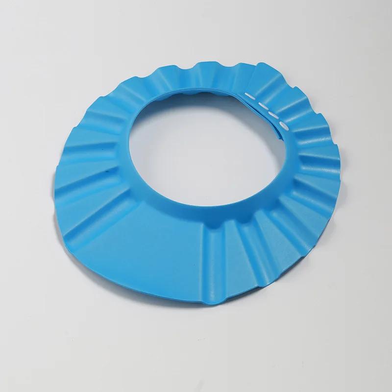 

Мягкая шапочка для детского душа, регулируемая шапочка для мытья волос для детей, защита ушей, безопасный детский шампунь, защитный чехол для душа для купания