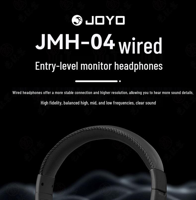 JOYO JMH-04 Over-Ear Monitor Headphones – Ideal for Electric Guitar, Piano, and Keyboard Practice