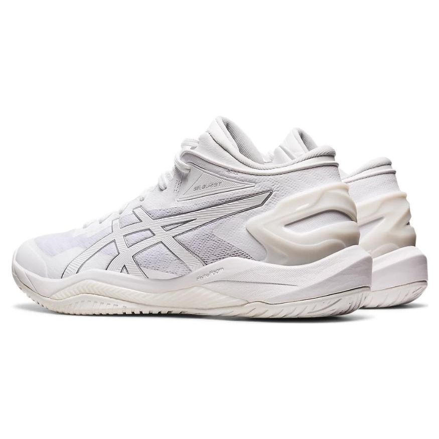 Asics Gel-Burst 27 Fashion Versatile Fabric Synthetic Leather Low-Top Basketball Shoes Men sneaker White 1063A066-100