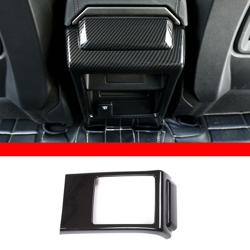 Car Interior Carbon Fiber Style Modified Stickers For Land Rover Discovery Sport 2015-2019 Auto Gear Shift Panel Cover Accessory