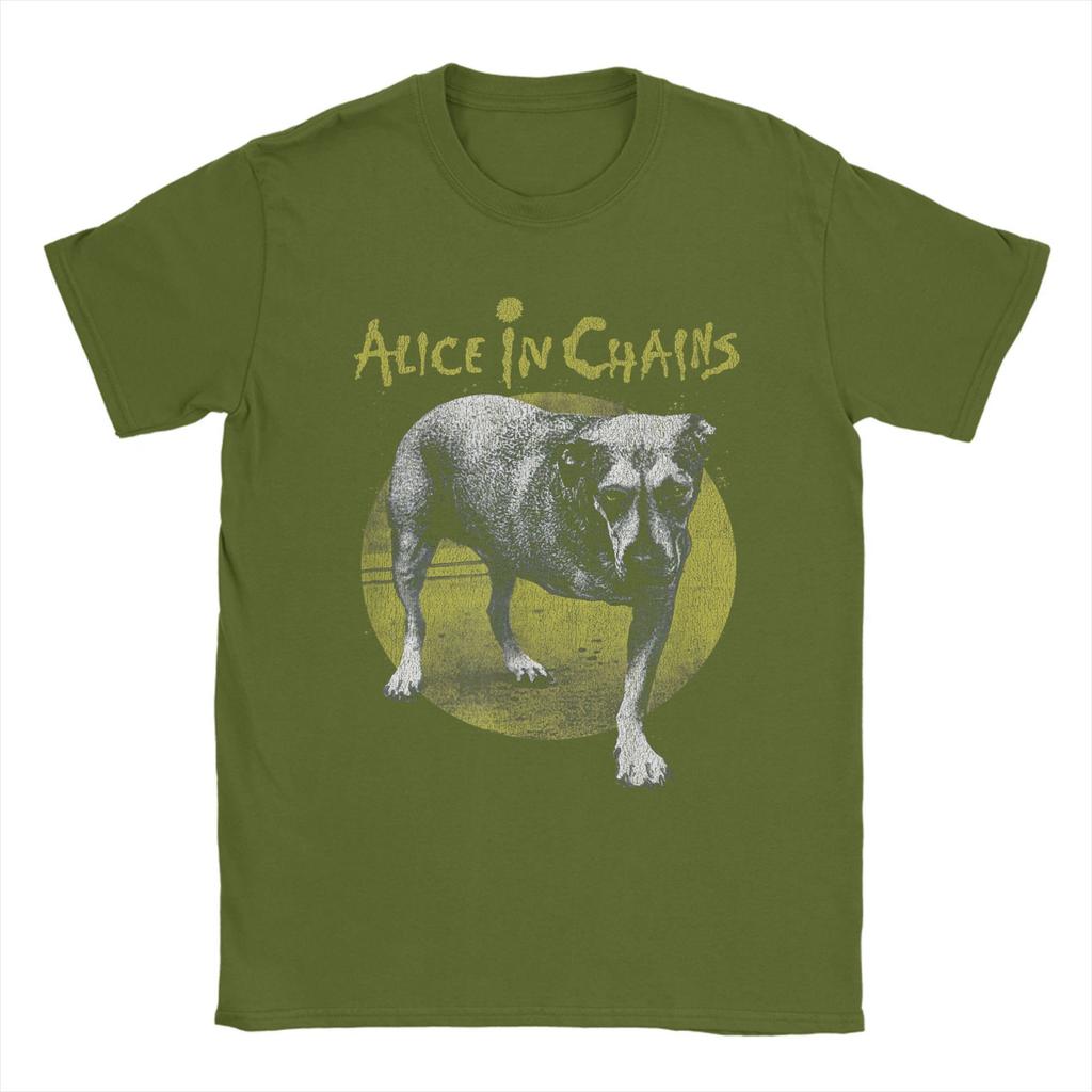 Πρωτότυπα μπλουζάκια Alice in Chains Band Dog Ανδρικά Μπλουζάκια με Στρογγυλή Λαιμόκοψη Βαμβακερά Μπλουζάκια Μουσική Heavy Metal Κοντομάνικα Μπλουζάκια Μεγάλα Μεγέθη Ρούχα