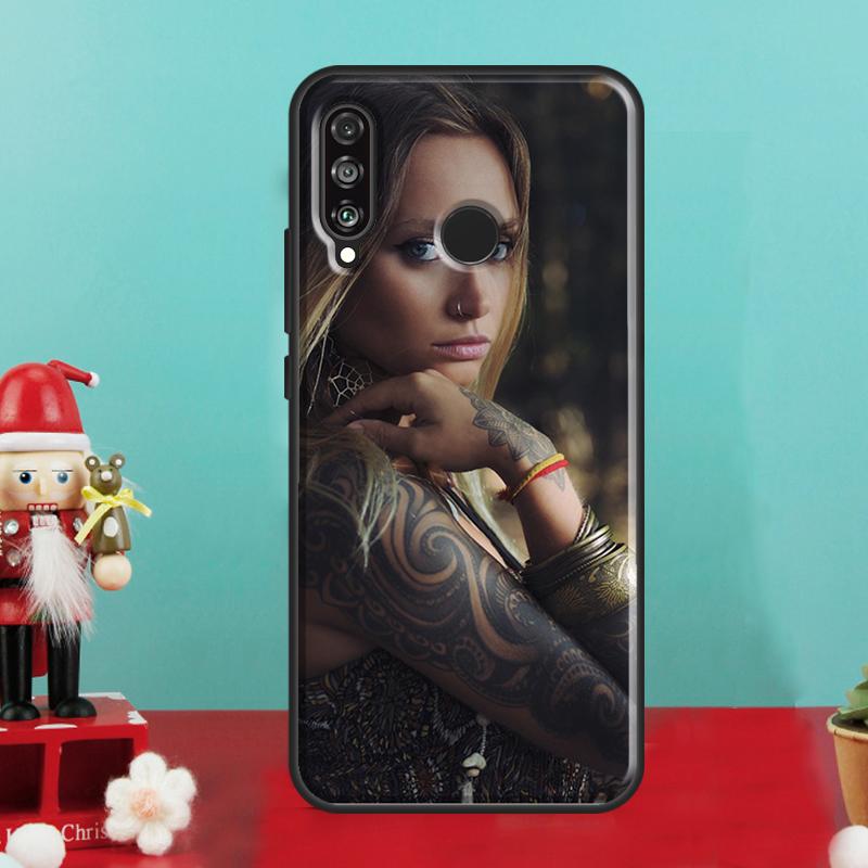 Sexy Tattoo Girl For Huawei Nova 9 10 SE 12i 12s 11i 8i Y90 Y60 Y70 Y72 Y73 Y61 Y91 P60 Pro P30 P40 Lite Case