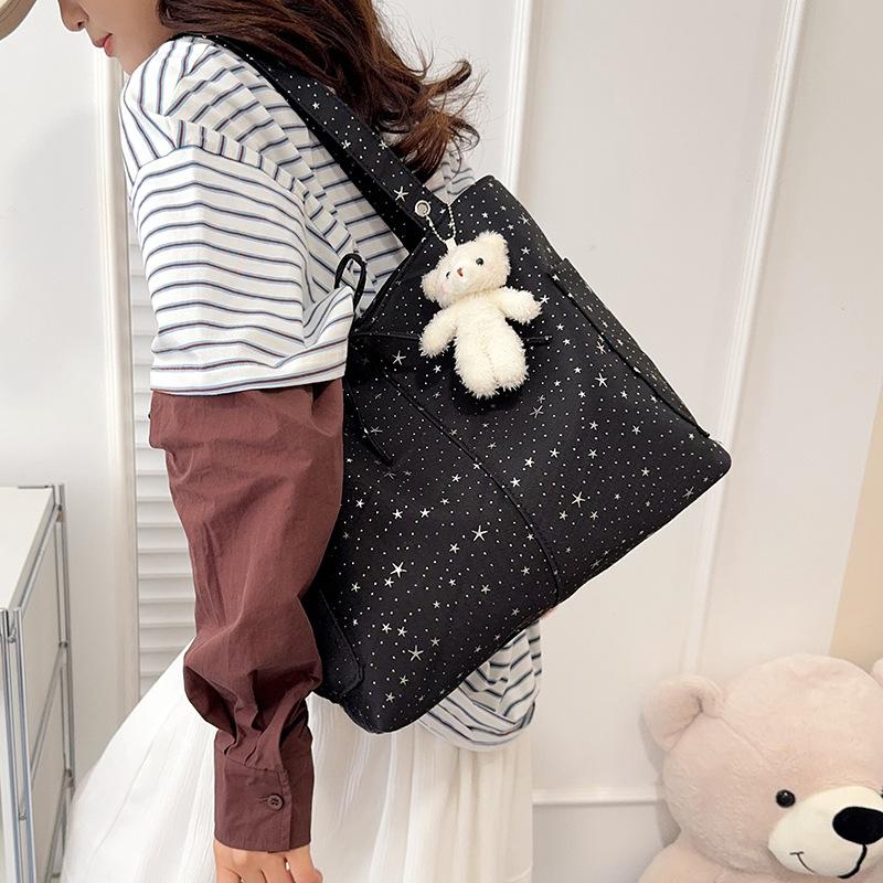 Koreanische Version von großer Kapazität niedliche Mädchen lässige Nylon-Tasche neue trendige vielseitige Schulter-Tragetasche