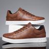 Men's Sneakers High Quality Leather Casual Shoes Fashion Platform Vulcanize Shoes for Men Street Skateboard Shoe Tenis Masculino