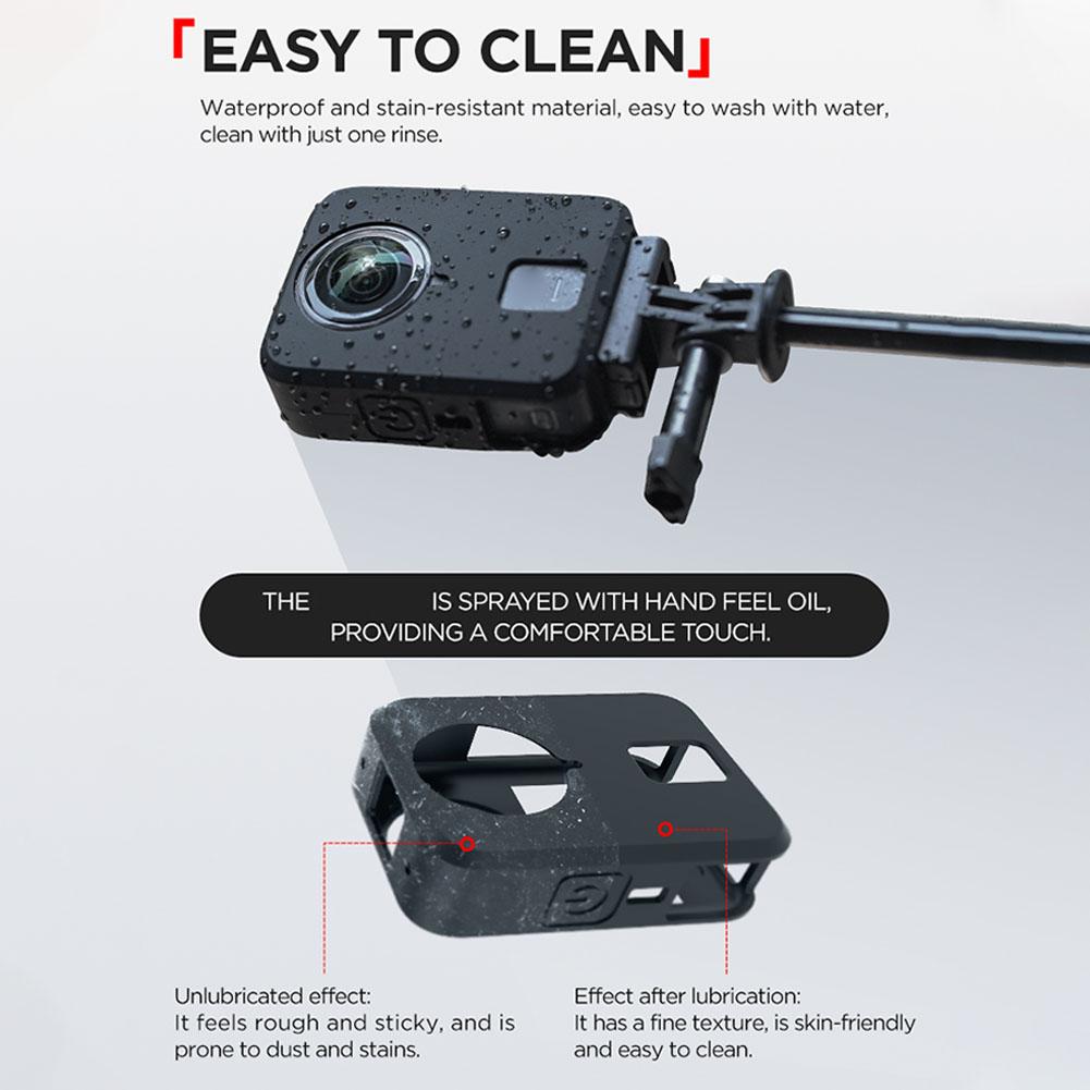 For DJI Osmo 360 Silicone Case Body Protector Cover Screen Protector Anti-scratch Sleeve Full Body Protector Camera Accessories