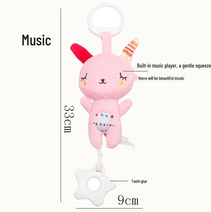 BB Sky Baby Plush Wind Chime: Cute Bear & Rabbit Stroller or Bed Hanging Toy