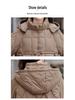 2024 Winter Women's Chinese Style Hooded Coat - Tassel, Fashionable, Loose-Fit, Slimming Down Cotton Outerwear