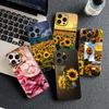 Sunflower Flower Peony for Samsung Galaxy Note 20 Ultra 10 8 9 S10 Plus Lite S8 A70 A24 A25 S10E A21S A37 A57 A51 A7 Phone Case