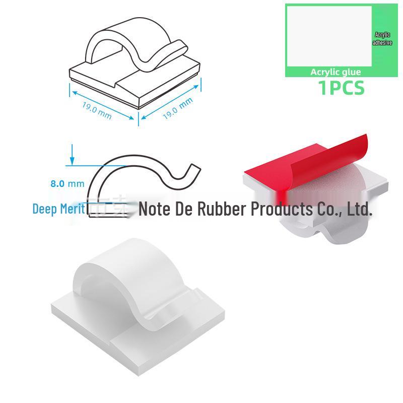 Self-Adhesive Cable Organizer Clip: No-Punch Wall-Mounted Cord Management Solution