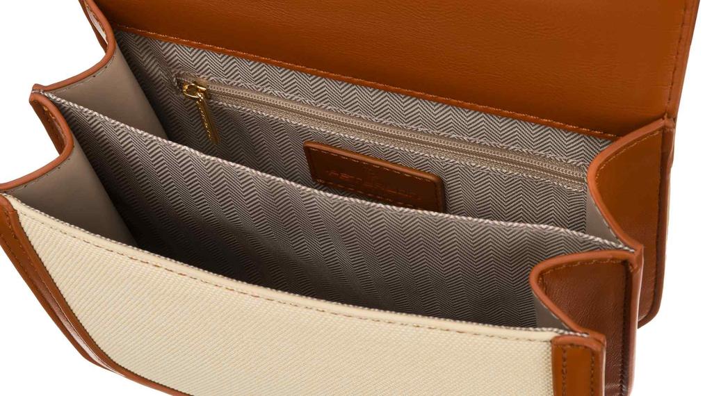 Torba damska PTN Dalia-1245 Ecru-Brown