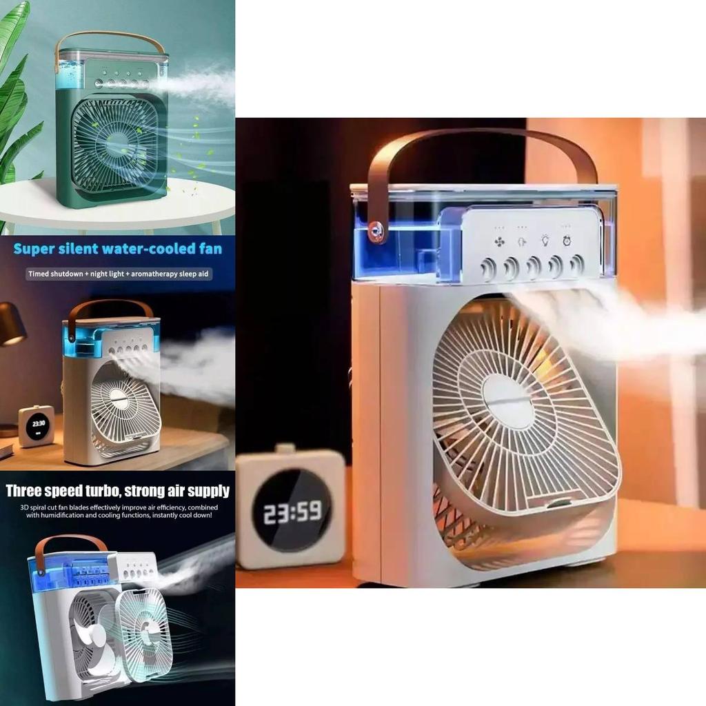 Atomizing Fan Portable Air Conditioner Household Air Cooler Led Night Lights