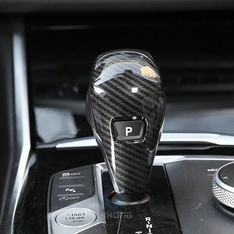 For BMW F40 F44 G42 G20 G21 X3 G01 X4 G02 G29 G22 G23 G26 1pcs ABS Trim Handle Sticker Carbon Fiber Gear Shift Knob Cover