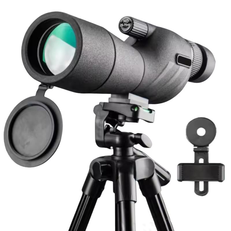 

25-75x60 Powerful HD Monoculars Zoom Telescope Binoculars Bak4 Prism With Tripod Outdoor Bird Watching Telescope 25-75X60 Set