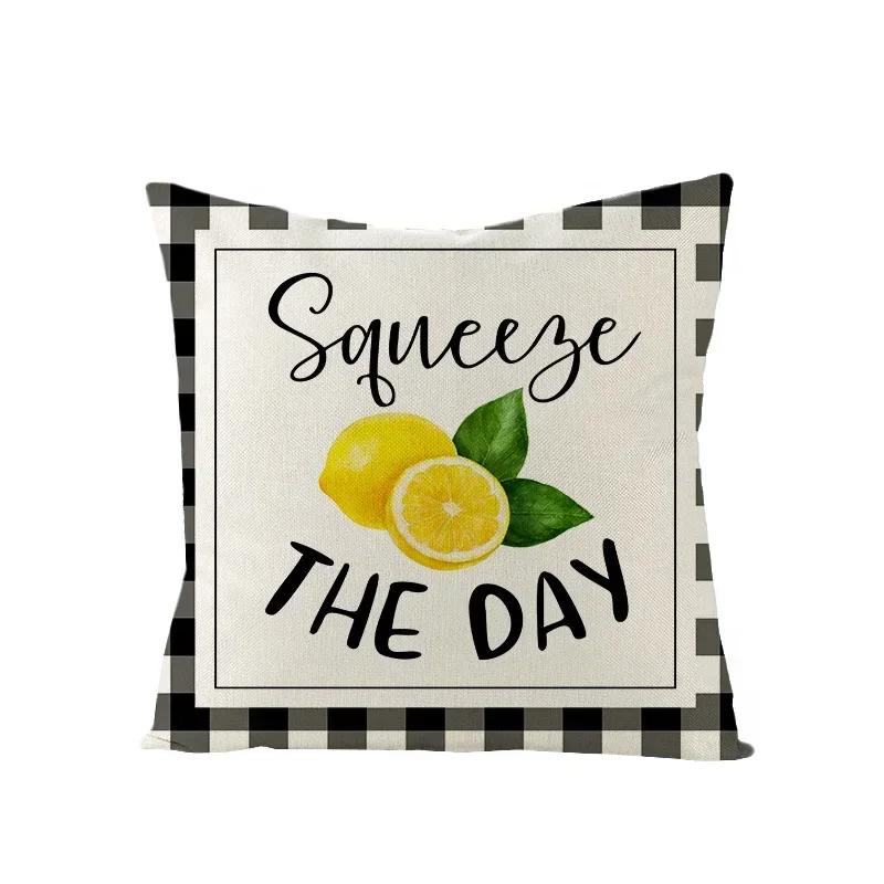 Summer Nordic Sunflower Print Pillow Case Home Decor for Sofa Pillow Cover / Cushion Covers Drop Shipping Hogar