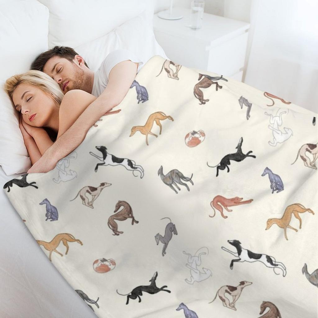 Greyhound Love - Adopt Throw Blanket Nap Cosplay Anime Polar Camping Blankets