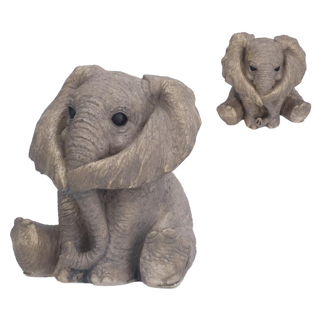 Resin Elephant Statue Crafts Cute Elephant Ornament Home Decoration for Living Room Bedroom