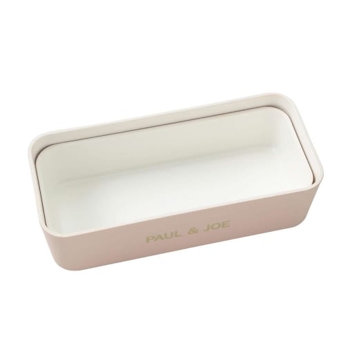 Paul & Joe Break Time Marks Bear Latte Lunch Box, Rectangular, Two Tiers, PAJB-DBX08-BE