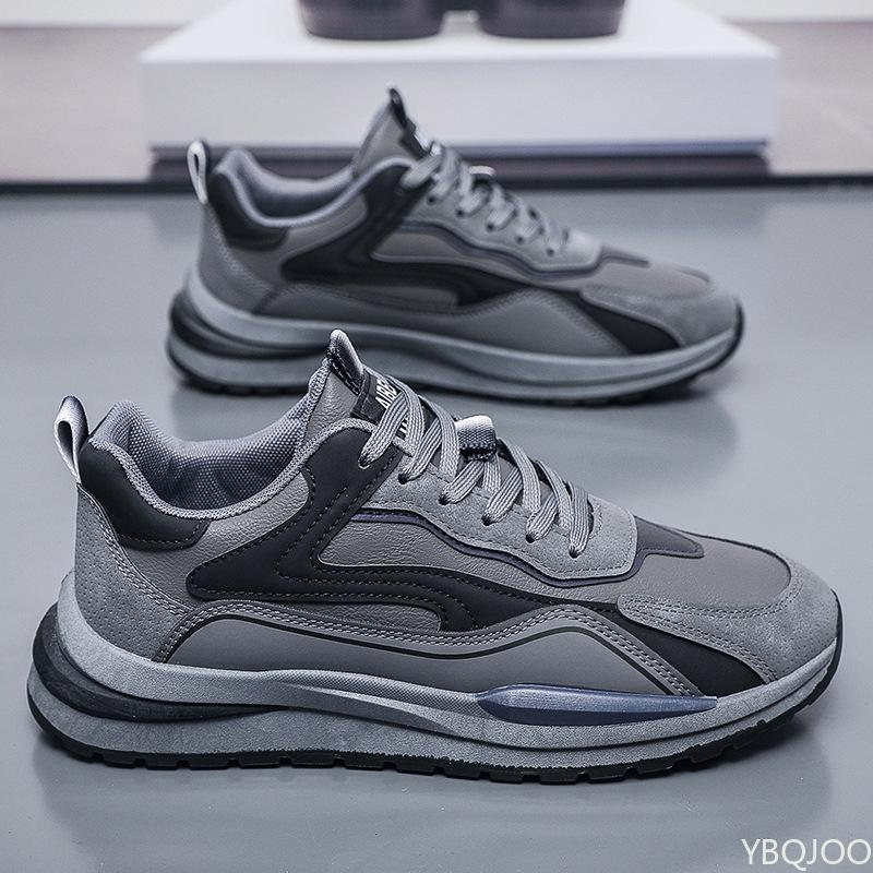 Fashion Spring New Breathable Casual Fashion Running Sneakers Trendy Versatile Thick Bottom Simple Comfortable Men's Trendy Shoes