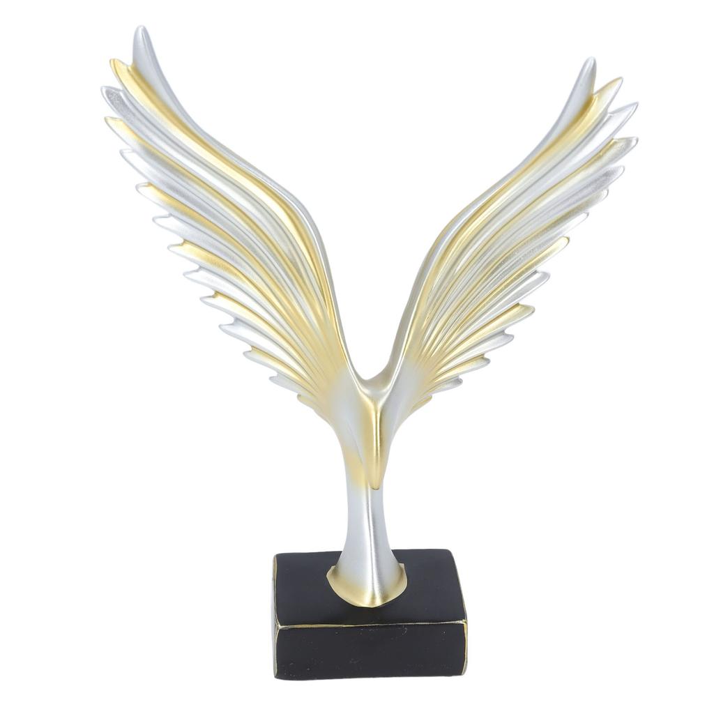 Eagle Abstract Figurine Decorative Resin Geometric   Animal Wing Sculpture Ornament for   Living Room