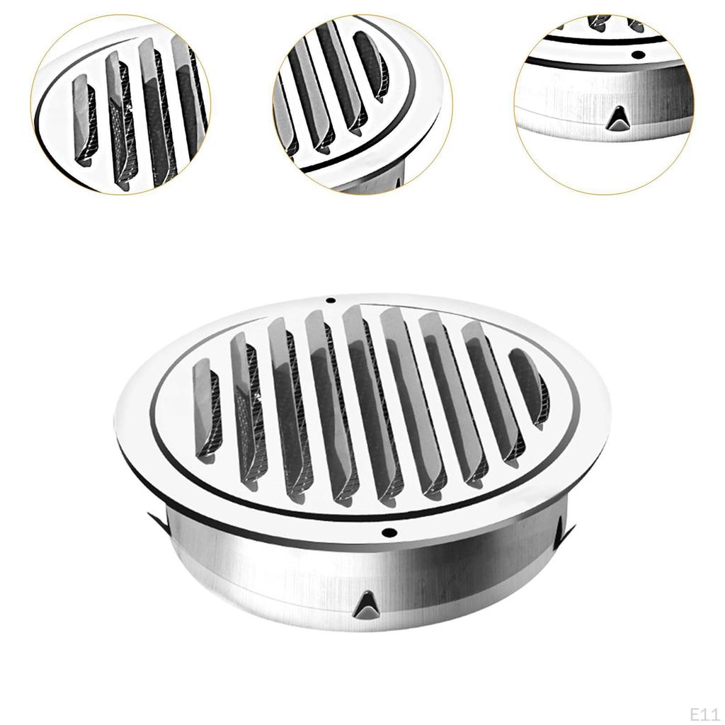 Air Vent Ducting Extractor with Mesh Screen Exhaust Outlet Grille Cover for Home Wall