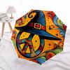 1pc Stained Glass Tree of Life Auto Open Close Umbrella, Portable Folding Design with 8 Bones Iron Frame, Outdoor Umbrella for Fans, Travelers, Daily