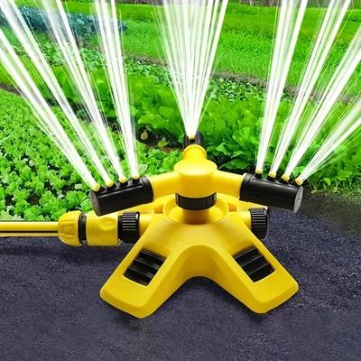360-degree Automatic Rotating Three-prong Sprinkler Irrigation Rotary Sprinkler Tandem Sprinkler Watering Device