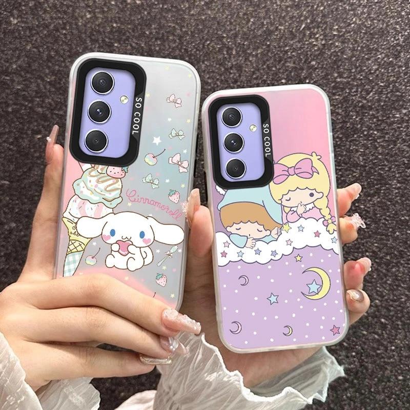 

Samsung Galaxy A54 5G Case Kuromi Cinnamoroll Discoloration Anime Matte Sanrio Funda For Samsung A54 Shockproof Silicone TPU Soft Cover Bags Shell