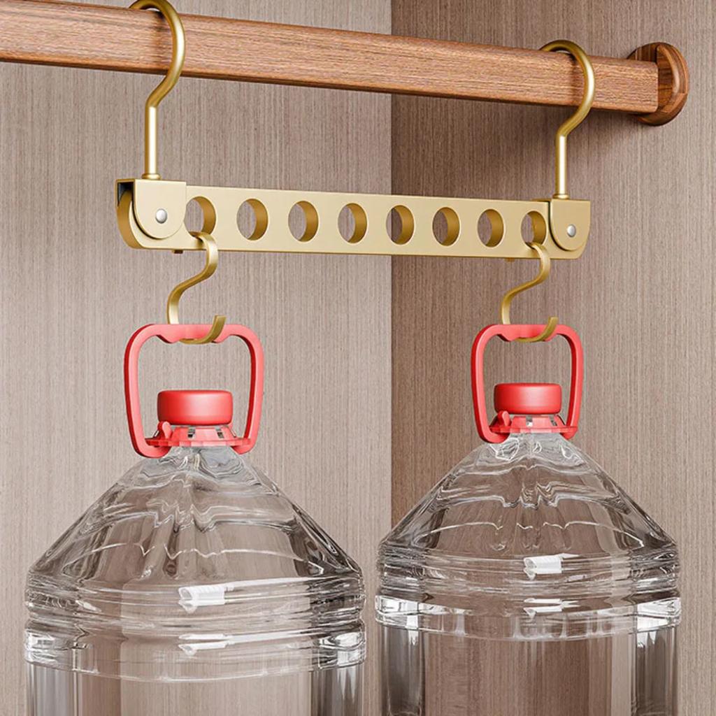 6/8 Holes Storage Rack for Clothe Hanger Organizer Foldable Rotatable Magic Metal Hangers Storage Rack Wardrobe Space Saver Hook