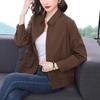 Women's Spring 2023 Plus Size Long Sleeve Loose Casual Cotton Shirt for Middle-Aged Moms