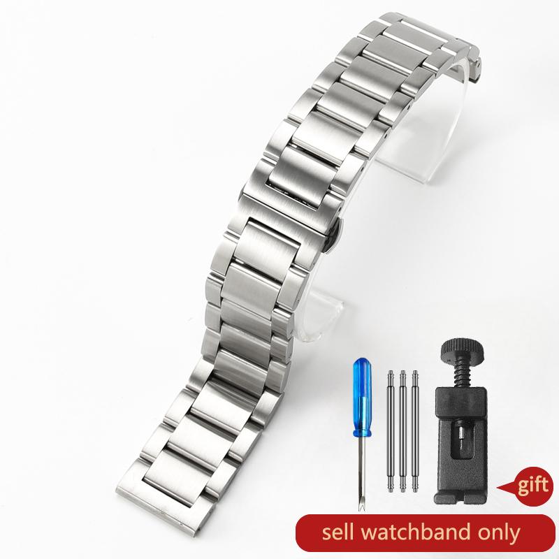 

Прочный браслет из нержавеющей стали для Hamilton Khaki Jazz Field Seiko застежка-бабочка мужской браслет металлический ремешок для часов 18 20 22 мм 20mm