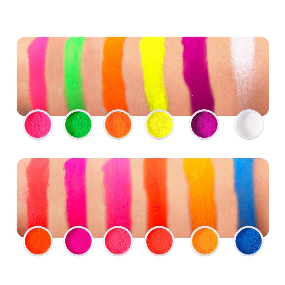 12 Colors Fluorescent Powder Luminous Powder Super Bright Light Storage Powder Nail Ornament