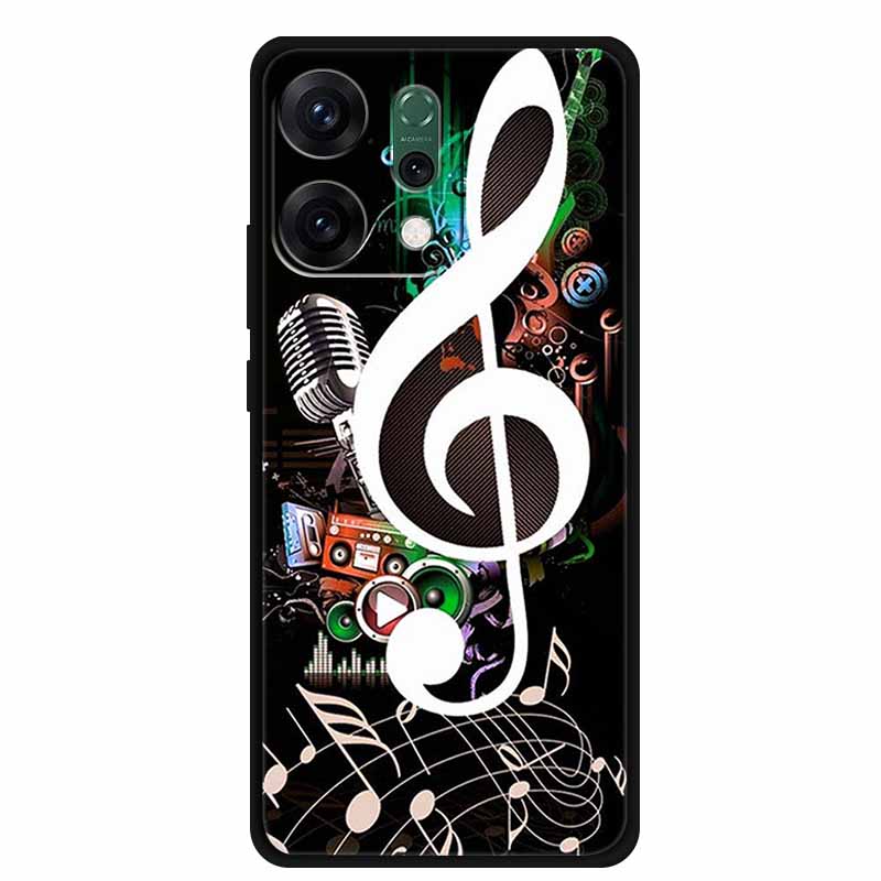 For Oppo Reno 14 5G Phone Case 6.59" Fashion Luxury Casing Black Silicone Soft Back Cover For Oppo Reno 14 Shockproof Capa Funda
