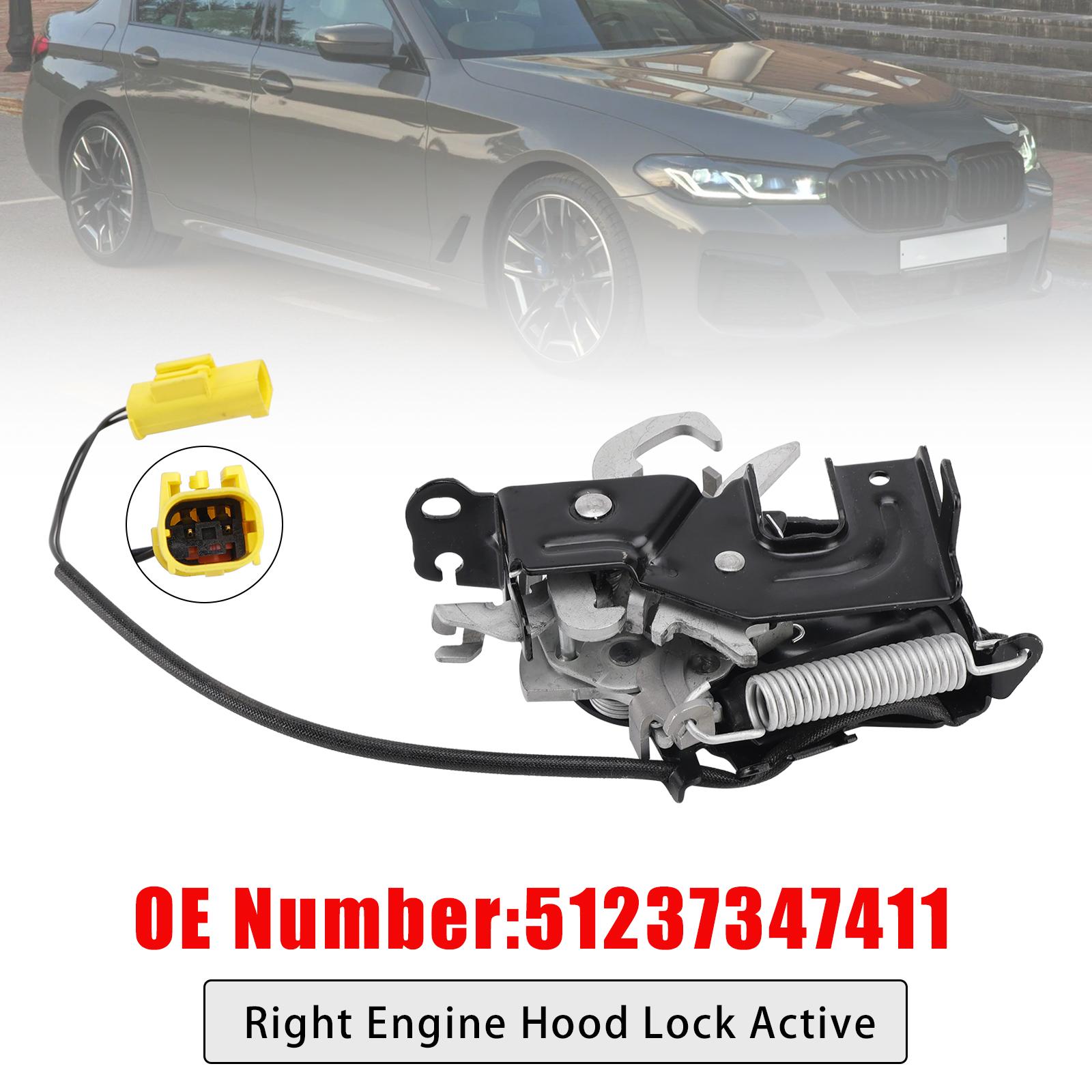 

Right Engine Hood Lock Active 51237347411 For 5 G30 F90 G31 2016-2023