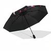1pc Cute Devil Automatic Folding Umbrella, Heavy Duty 8 Rib Iron Frame,  Suitable for Travel, Daily Use, Birthday, Decor Gift  42
