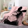 2026 A-Ariana Grande Fashion Singer Soft Blankets,Keep Warm Throw Blanket Comfortable Blanket For Picnic Beds Sofa Home Bedroom