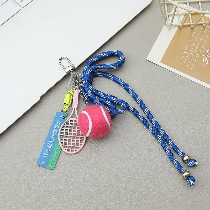 Miu Series Tennis Pendant, Keychain, Backpack Pendant, Sports Match Souvenir, Gym Small Gift Lanyard