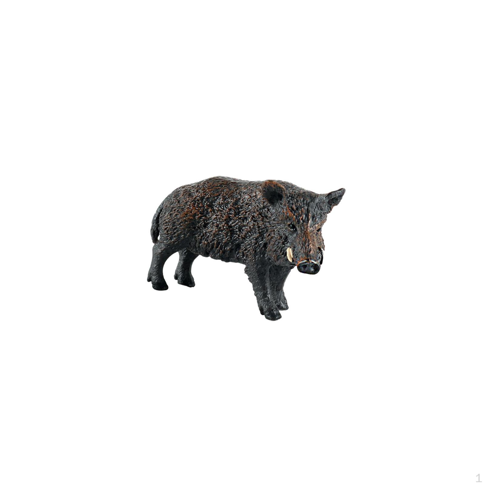 Boar Figurine Jungle Animal Model for Garden Display Wild boar