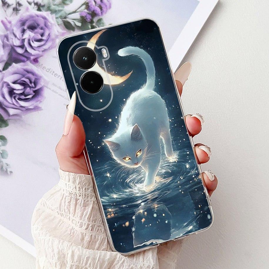For Xiaomi Poco M7 4G Case Poco M7 Plus Cover Luxury Dragon Carp Soft Slim Silicone Phone Cases For Xiaomi PocoM7 M 7 2025 Shell
