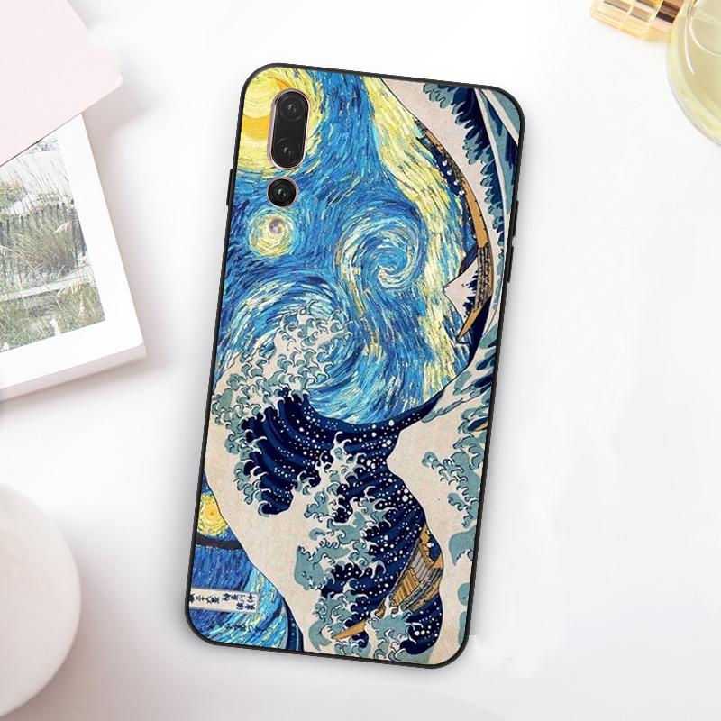Great Kanagawa Wave For Huawei Nova Y73 Y72 Y90 Y70 Y60 Y91 Y61 12s 12i 11i 8i 9 10 SE P60 P30 Pro P40 Lite Case