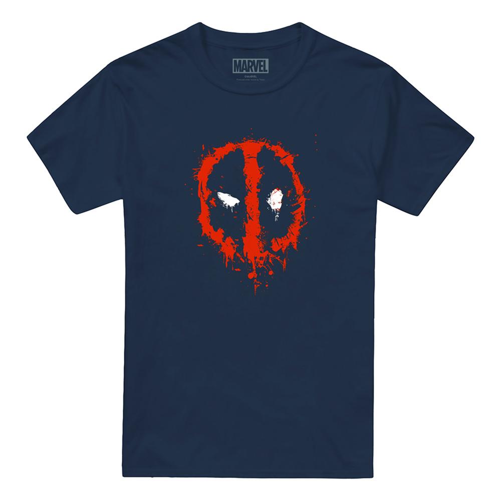 Deadpool Unisex Adult Painted Logo T-Shirt